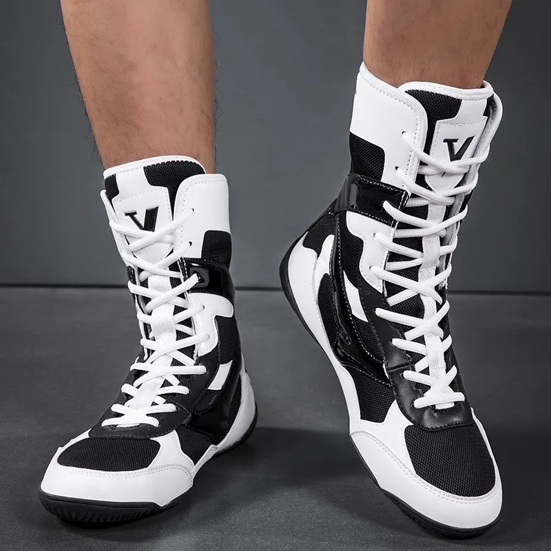Men's Boxing Sneakers Breathable Wrestling Footwear High-Top Combat Wrestling Shoes Non-Slip Boxing Training Shoes
Men's Boxing Sneakers Breathable Wrestling Footwear High-Top Combat Wrestling Shoes Non-Slip Boxing Training Shoes
