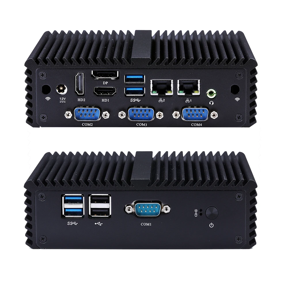 Qotom Fanless Mini Industrial PC Q177P Based on Intel Pentium J3710 4x RS232 6x USB 2x LAN 2x HD DP Running 24/7
Qotom Fanless Mini Industrial PC Q177P Based on Intel Pentium J3710 4x RS232 6x USB 2x LAN 2x HD DP Running 24/7