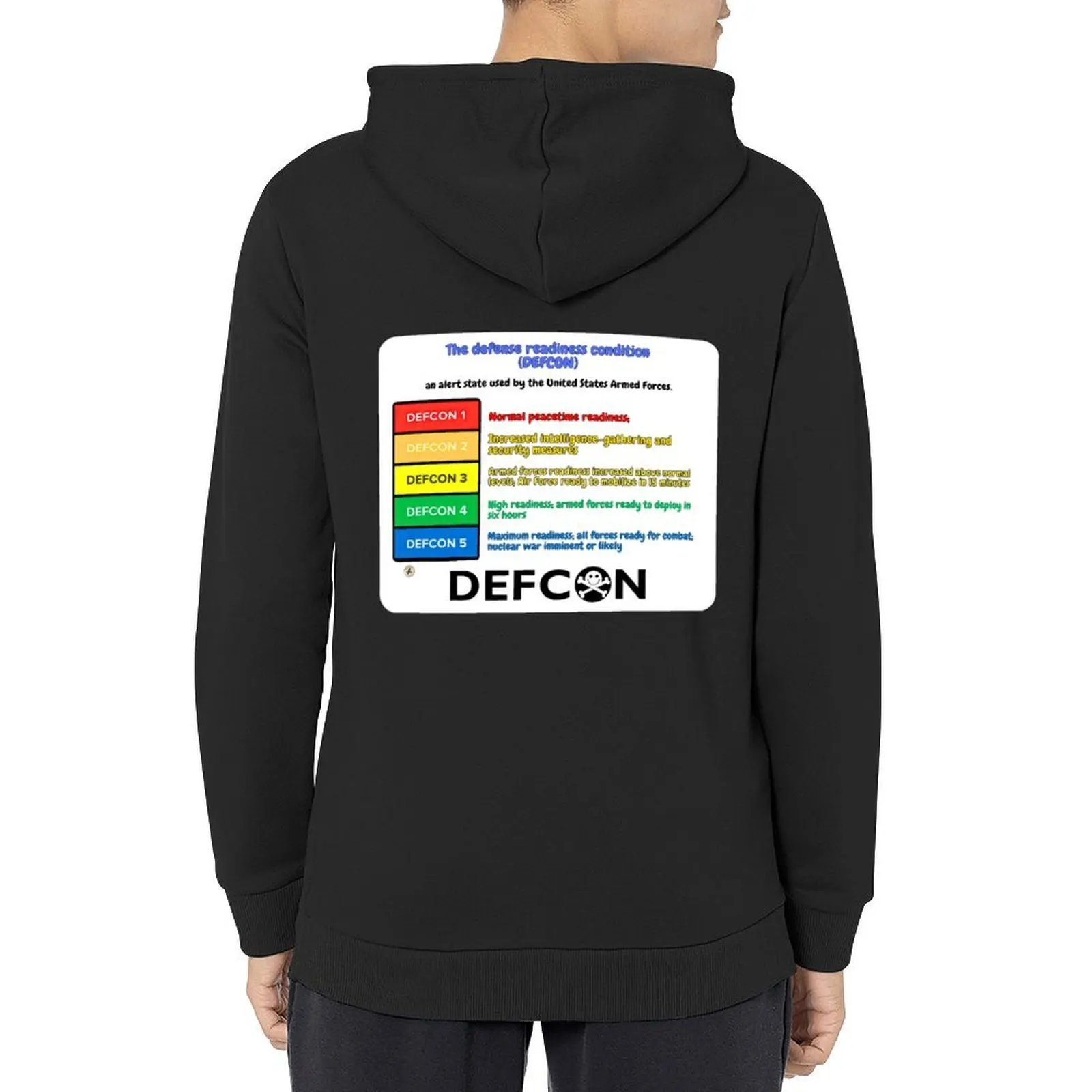 DEFCON - Defense Condition Hoodie anime clothes men's winter sweater men clothes men's autumn clothes autumn hoodie
DEFCON - Defense Condition Hoodie anime clothes men's winter sweater men clothes men's autumn clothes autumn hoodie