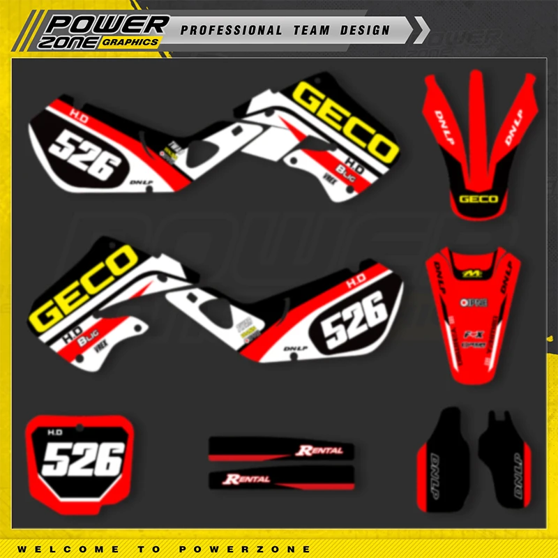 PowerZone Full Graphics Background Decals Stickers Kit For HONDA CR125 1998 1999 CR250 1997 1998 1999 Motorcycle 08
PowerZone Full Graphics Background Decals Stickers Kit For HONDA CR125 1998 1999 CR250 1997 1998 1999 Motorcycle 08