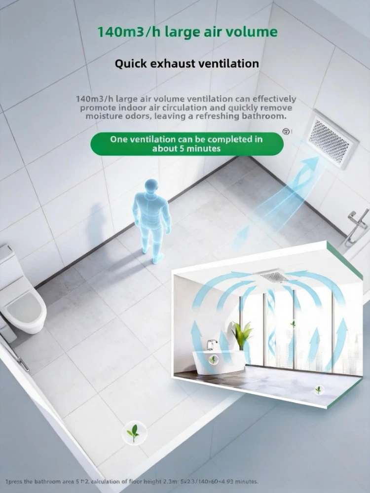 Household Universal Integrated Ceiling Exhaust Fan Powerful Quiet Ventilation Fan Suitable For Kitchen Bathroom
Household Universal Integrated Ceiling Exhaust Fan Powerful Quiet Ventilation Fan Suitable For Kitchen Bathroom