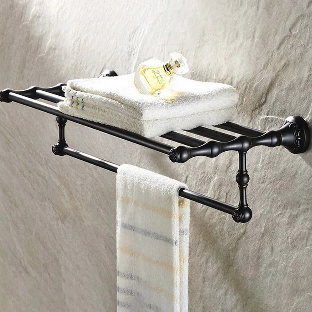 Bathroom Accessory Black Oil Rubbed Brass Wall Mounted Bathroom Towel Rail Holder Storage Rack Shelf Bar aba445
Bathroom Accessory Black Oil Rubbed Brass Wall Mounted Bathroom Towel Rail Holder Storage Rack Shelf Bar aba445