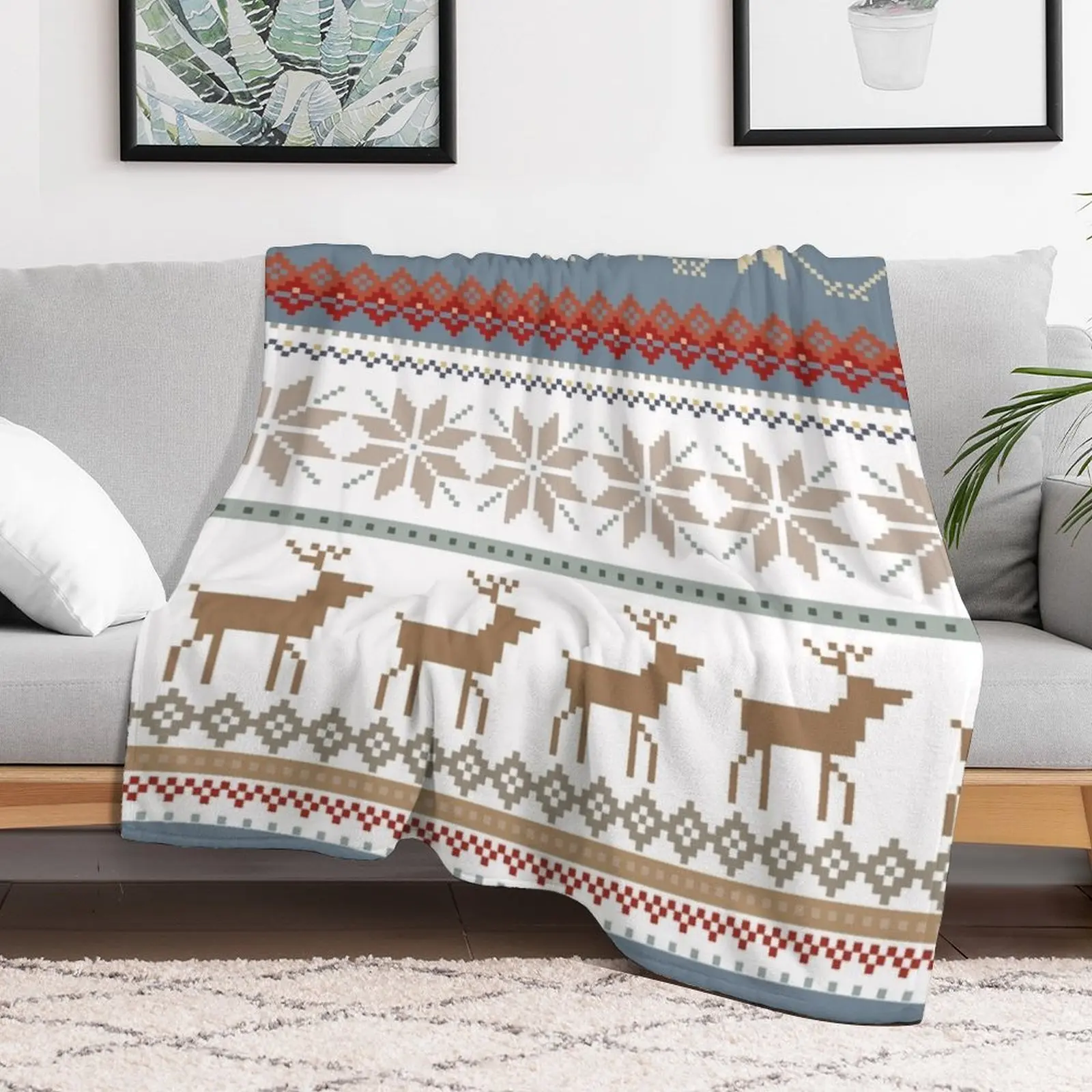 Одеяло FAIR ISLE для волос, милые одеяла 
Одеяло FAIR ISLE для волос, милые одеяла