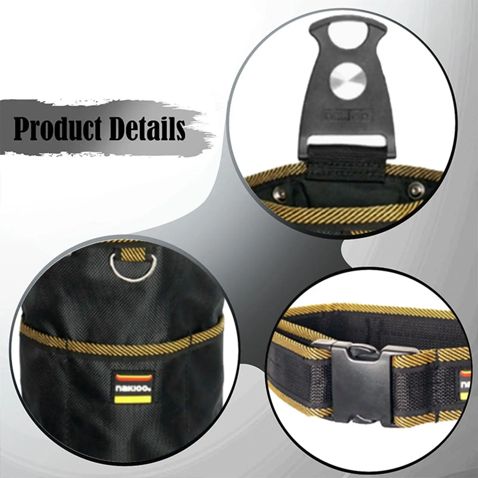 Сумка для инструментов с креплением на ремень, регулируемым ремнем и крючком, из материала Оксфорд, для электриков и проектов DIY
Сумка для инструментов с креплением на ремень, регулируемым ремнем и крючком, из материала Оксфорд, для электриков и проектов DIY