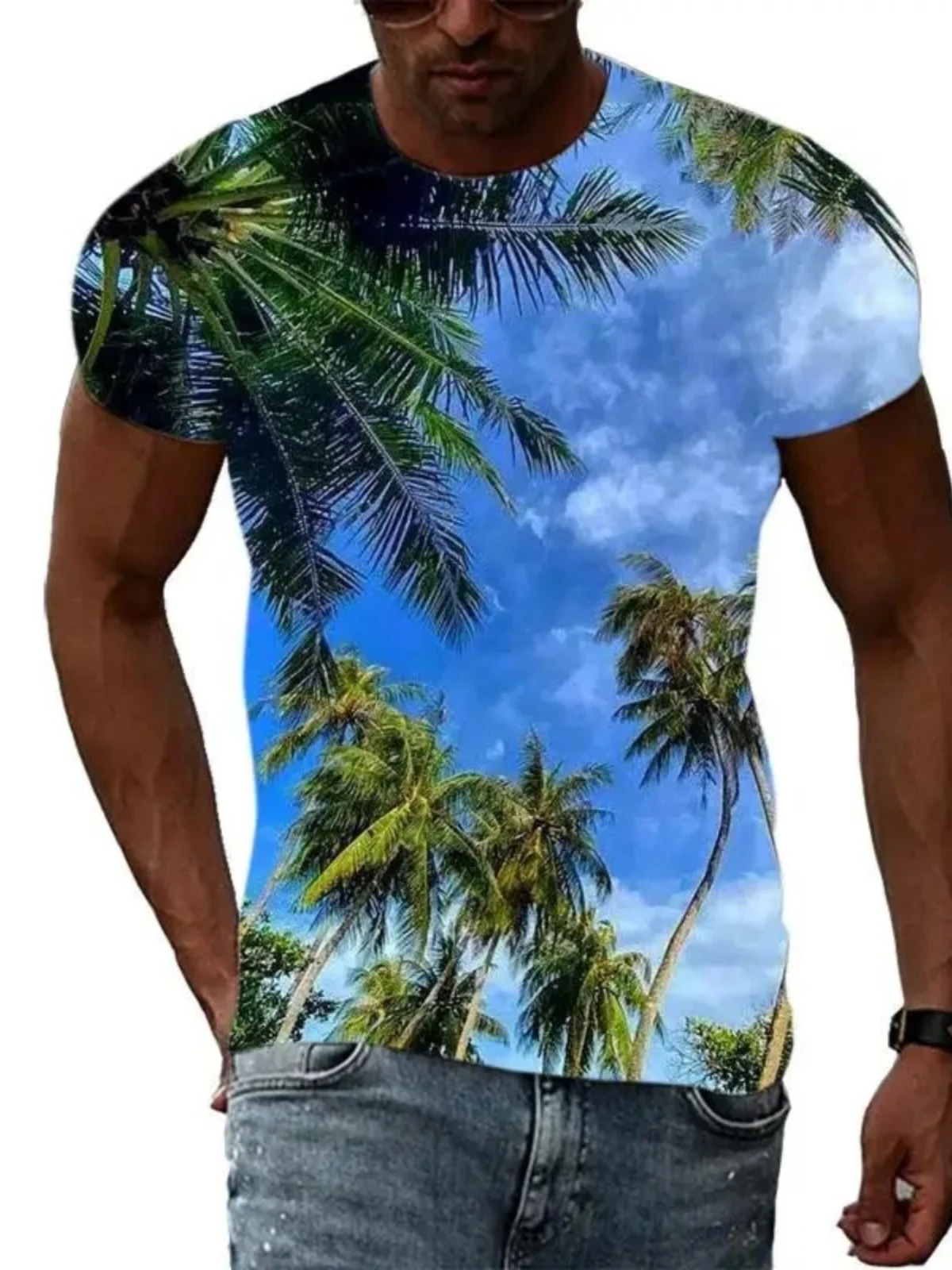 Fashion Minimalist 3D Digital Printed Round Neck Men's T-shirt Short Sleeve Summer Wear for Middle-aged
Fashion Minimalist 3D Digital Printed Round Neck Men's T-shirt Short Sleeve Summer Wear for Middle-aged