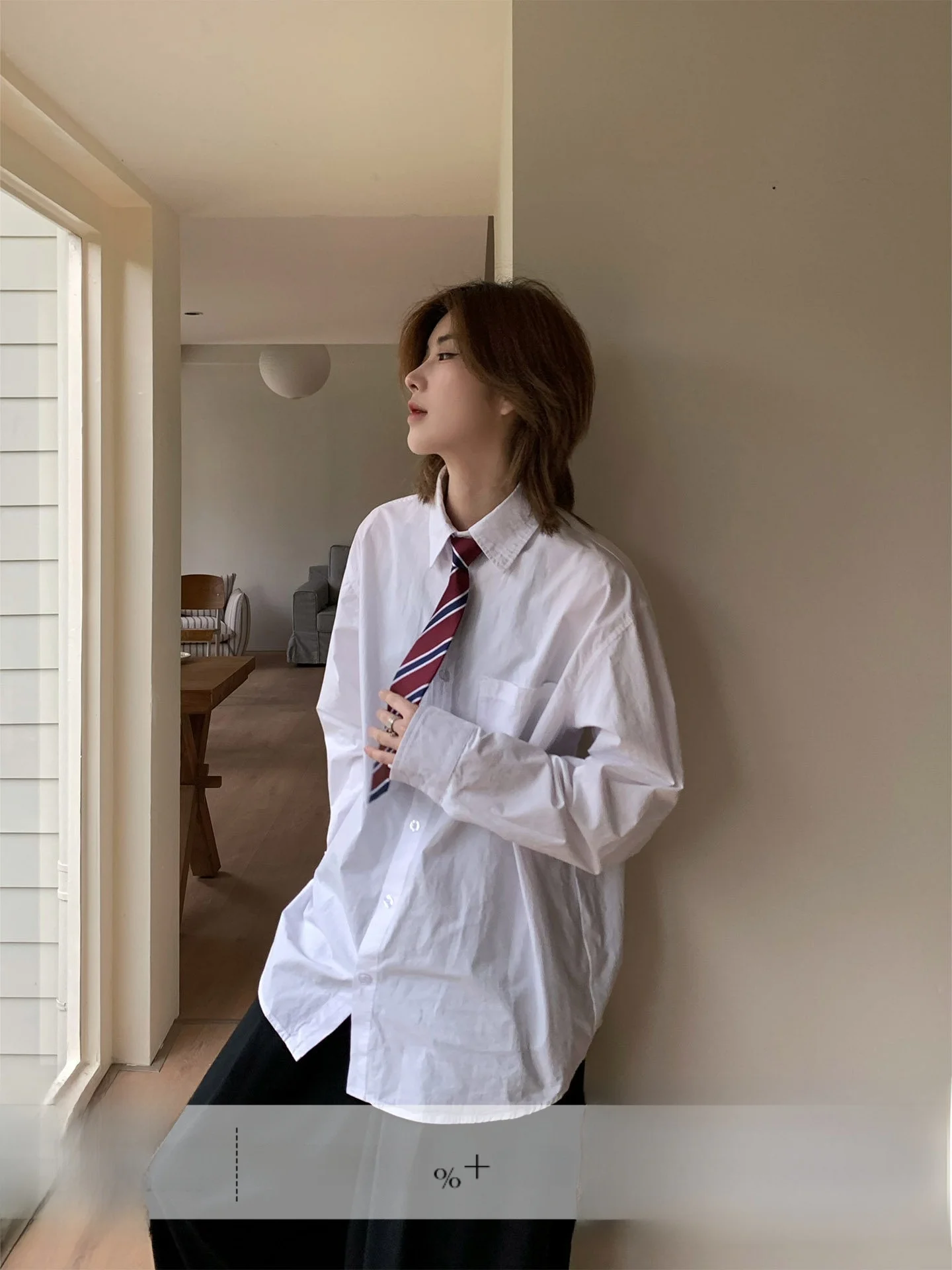 High Intelligence Pure Cotton White Long Sleeve Shirt Neutral BF Style Layering Versatile Couple Top Never Stay up Late
High Intelligence Pure Cotton White Long Sleeve Shirt Neutral BF Style Layering Versatile Couple Top Never Stay up Late