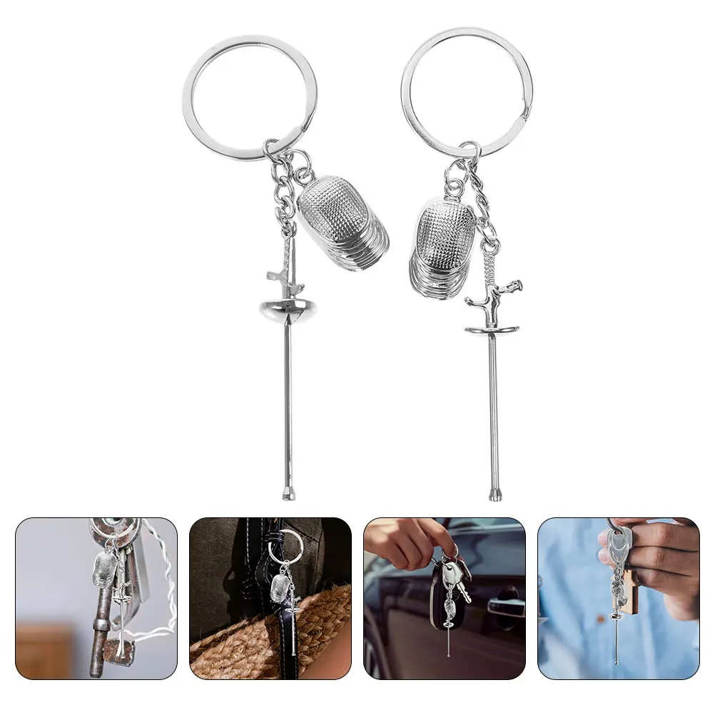 2pcs Fencing Keychain Creative Keyring Hanging Ornament Jewelry Sports Souvenir Present Foil Epee Design Token Car
2pcs Fencing Keychain Creative Keyring Hanging Ornament Jewelry Sports Souvenir Present Foil Epee Design Token Car