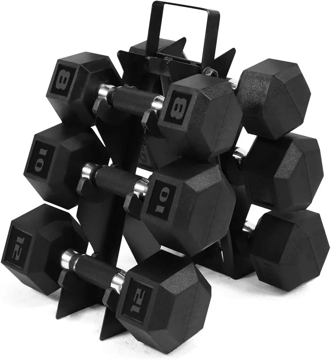 Rubber EncasedDumbbells with Rubber Grip Contoured Handle for Muscle Toning Strength Building Full Body Workout
Rubber EncasedDumbbells with Rubber Grip Contoured Handle for Muscle Toning Strength Building Full Body Workout