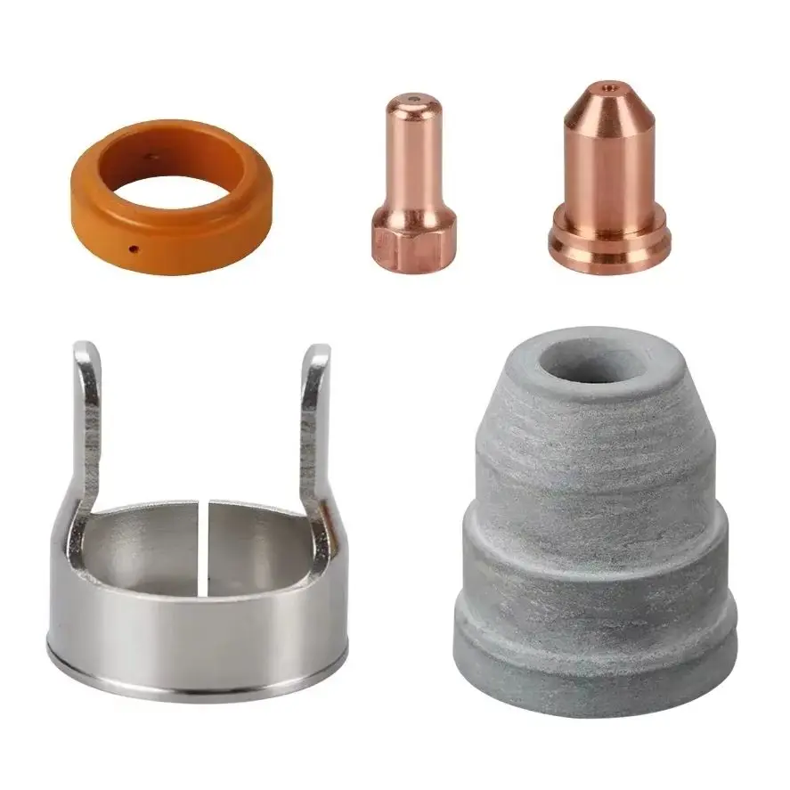 IPTM80 PT80 PT-80 IPT80 IPT-80 PTM80 60510 Shield 60434 Spacer 60027 Swirl Ring Nozzle Tip 52558 Electrode Plasma Cutting Torch
IPTM80 PT80 PT-80 IPT80 IPT-80 PTM80 60510 Shield 60434 Spacer 60027 Swirl Ring Nozzle Tip 52558 Electrode Plasma Cutting Torch