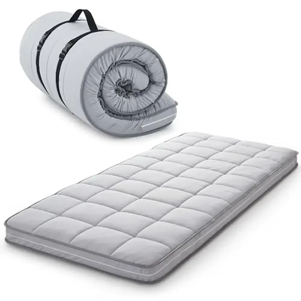 Memory Foam Camping Mattress Topper Thick Cotton Cover Portable Foldable Sleep Pad 75''x30''x4'' Washable Roll Up Mat Storage
Memory Foam Camping Mattress Topper Thick Cotton Cover Portable Foldable Sleep Pad 75''x30''x4'' Washable Roll Up Mat Storage
