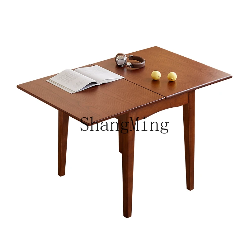 HJ solid wood folding dining table small apartment household retractable walnut new Chinese dining table
HJ solid wood folding dining table small apartment household retractable walnut new Chinese dining table
