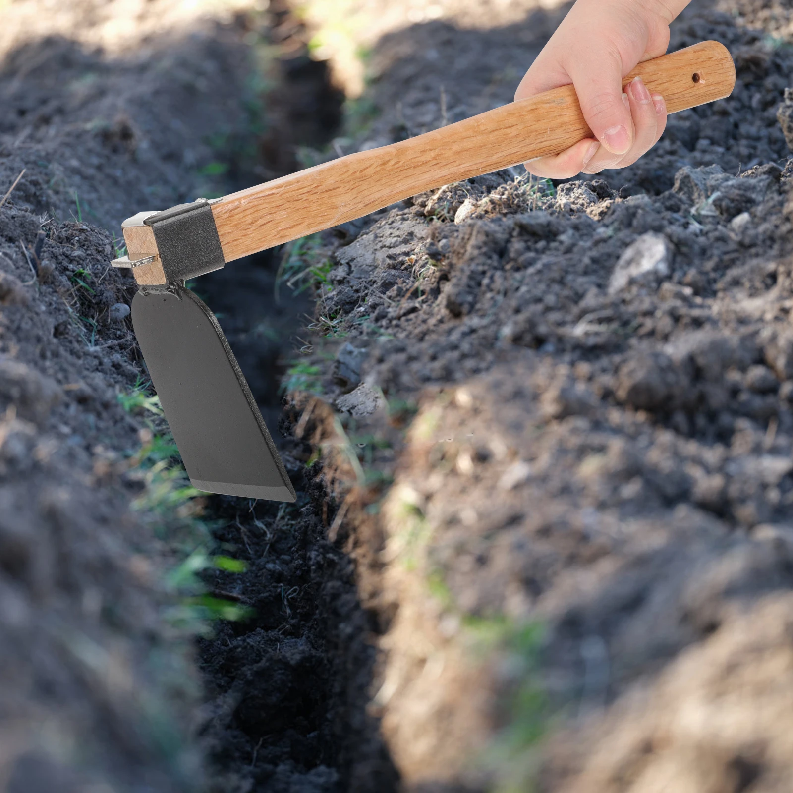 Wood Handle Steel Lightweight Planting For Weeding Digging Soil Loosening Gardening Tool Outdoor Farming Landscaping Handheld 
Wood Handle Steel Lightweight Planting For Weeding Digging Soil Loosening Gardening Tool Outdoor Farming Landscaping Handheld