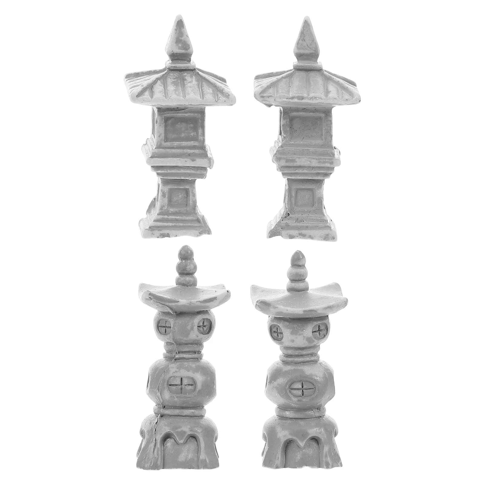 4 Pcs Ornaments Resin Mini Statues for Office Garden Decorations Bonsai Fish Tank Japanese Landscape 
4 Pcs Ornaments Resin Mini Statues for Office Garden Decorations Bonsai Fish Tank Japanese Landscape