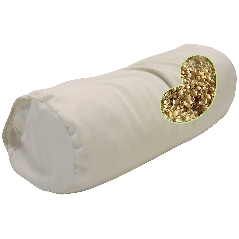 Wheatdreamz Ne Roll Pillow + Natural Case - 100% Organic Cotton - Filled With Organic Millet - 6"" X 16""+Case
Wheatdreamz Ne Roll Pillow + Natural Case - 100% Organic Cotton - Filled With Organic Millet - 6"" X 16""+Case