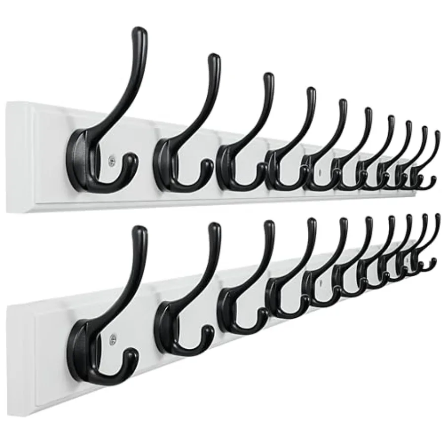 Coat Rack Wall Mounted: 0-Hooks 38-/4" Long 6" Hole to Hole Wood Coat Hooks Wall Mounted Hook Rack Hook Rail Hooks for Hanging
Coat Rack Wall Mounted: 0-Hooks 38-/4" Long 6" Hole to Hole Wood Coat Hooks Wall Mounted Hook Rack Hook Rail Hooks for Hanging