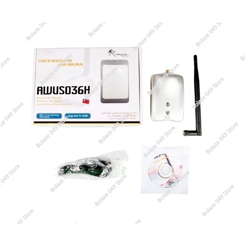 Rtl8187 ALFA AWUS036H Wireless USB Wireless Penetration Network Card
Rtl8187 ALFA AWUS036H Wireless USB Wireless Penetration Network Card