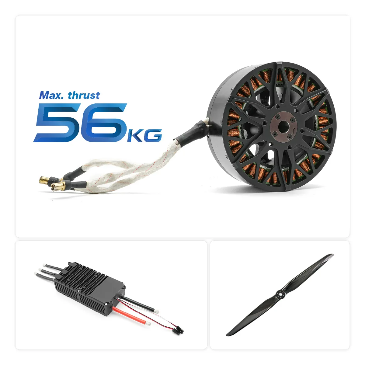 Furious Motor 15060 Thrust Propulsion Set Permanent Magnet BLDC Motor Propeller Brushless Motor Controller for Multi-Rotor