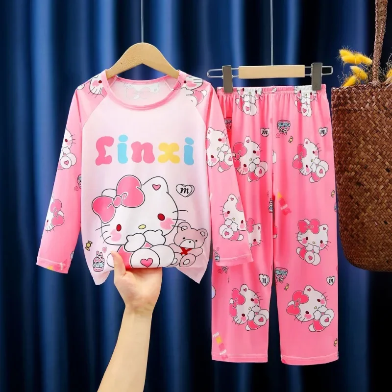 Sanrio Hello Kitty Kuromi Autumn Children Pajamas Cinnamoroll My Melody Thin Cute Long Sleeved Clothing Set Cartoon Loungewear
Sanrio Hello Kitty Kuromi Autumn Children Pajamas Cinnamoroll My Melody Thin Cute Long Sleeved Clothing Set Cartoon Loungewear