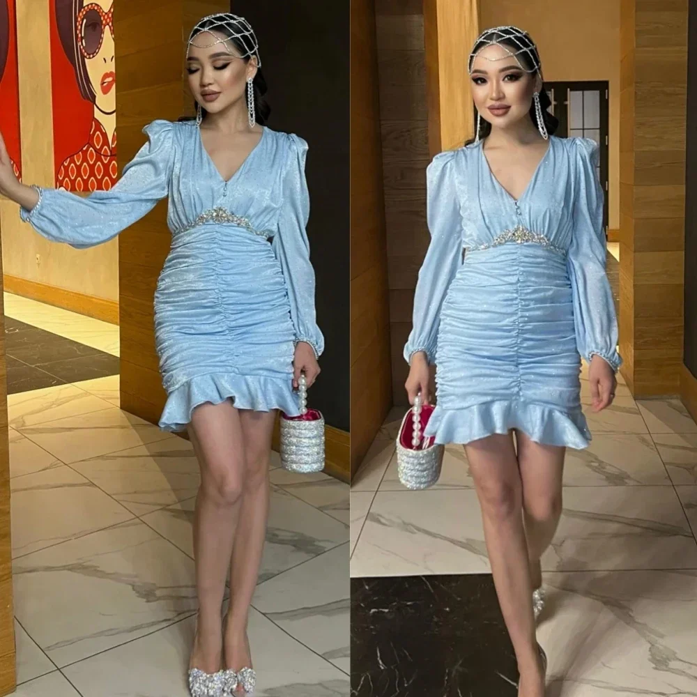 Customized Jiayigong High Quality V-neck A-line Cocktail Dresses Party Paillette Satin Mini Custom Dress
Customized Jiayigong High Quality V-neck A-line Cocktail Dresses Party Paillette Satin Mini Custom Dress