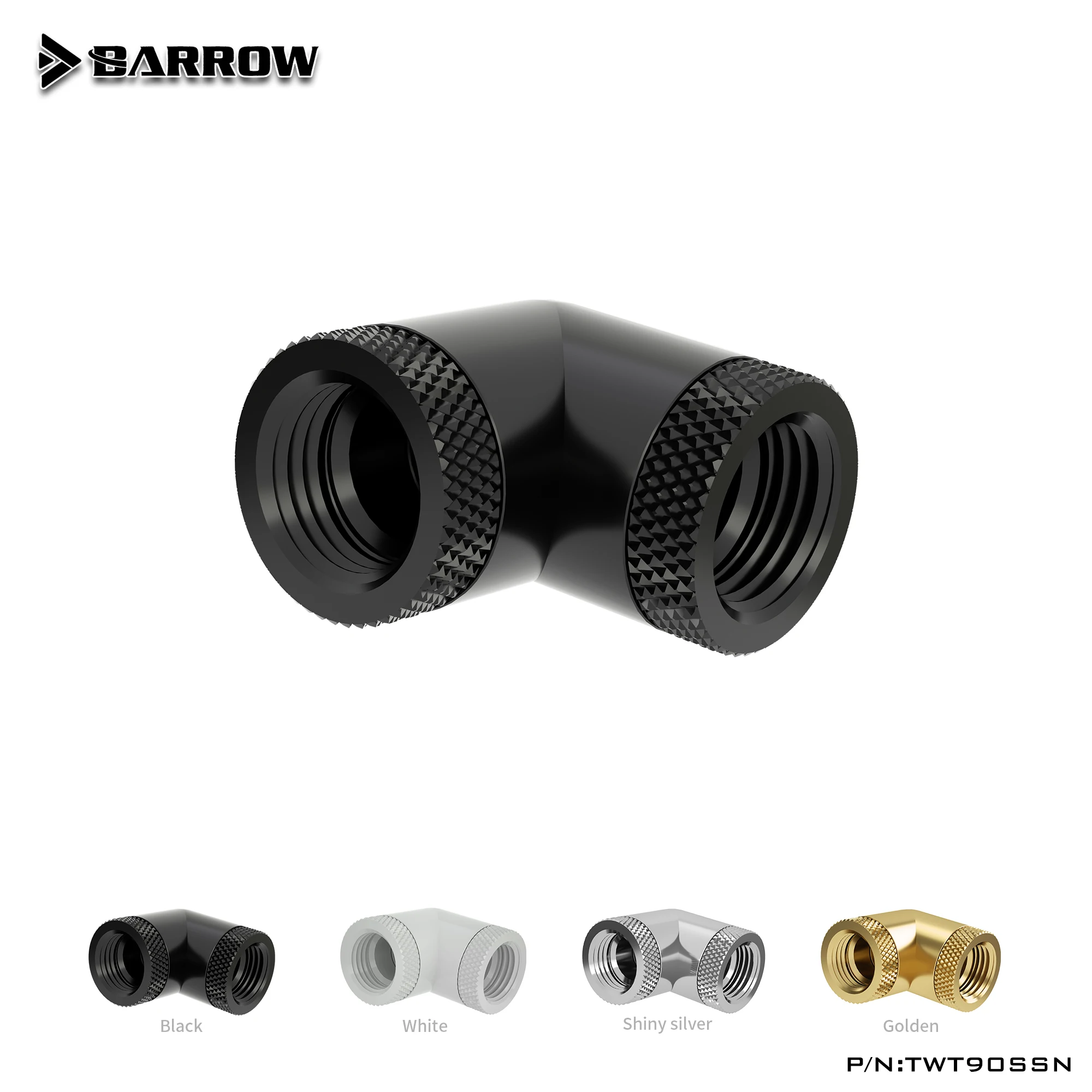 Barrow G1/4" 90 Degree Elbow Rotation Connector Fitting 360 Degree Rotation Rotary TWT90SSN
Barrow G1/4" 90 Degree Elbow Rotation Connector Fitting 360 Degree Rotation Rotary TWT90SSN