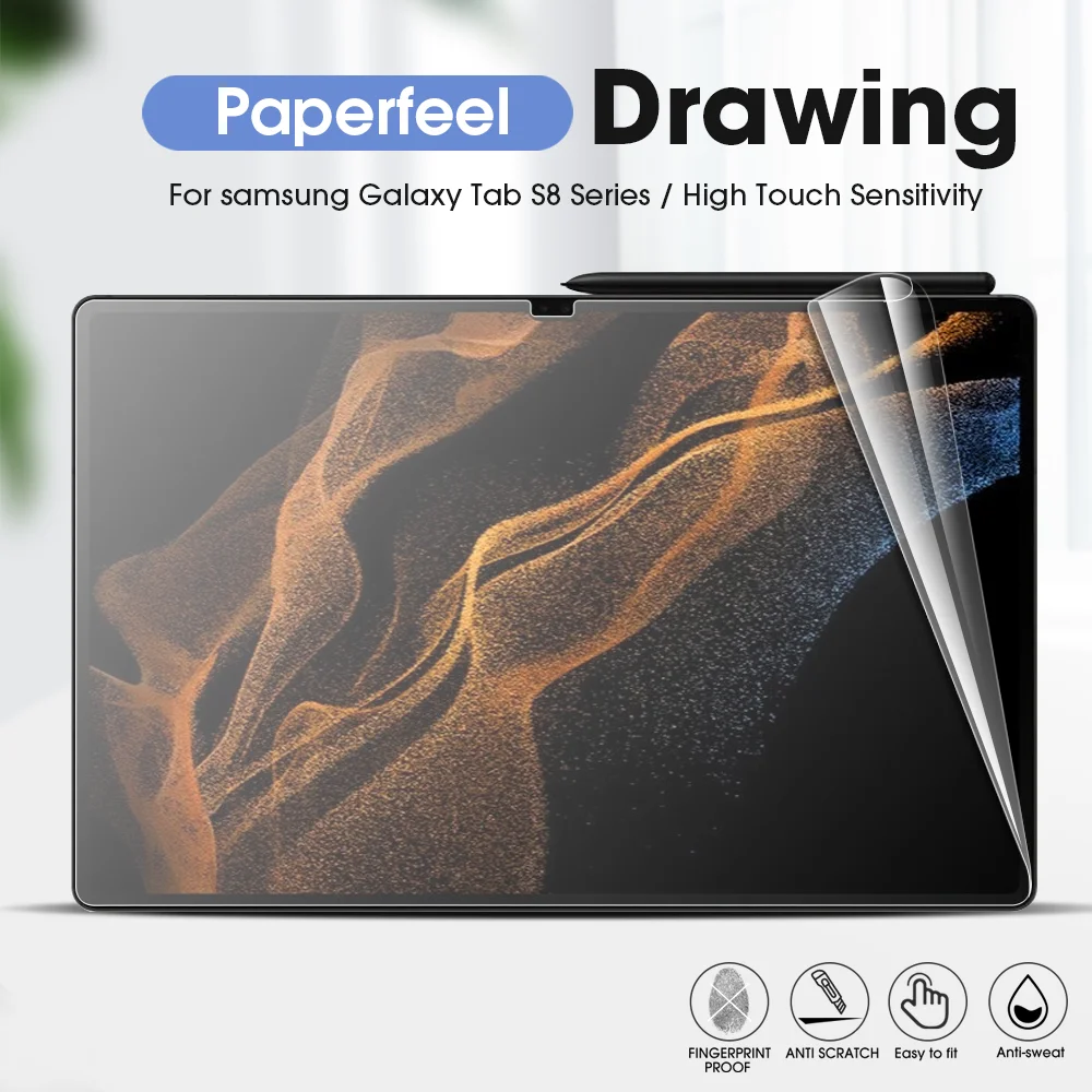 Film for Samsung Series Tablet Tab S7 FE Lite A8 Screen Protector Writing Painting Matte Frosted Soft Film Not Glass
Film for Samsung Series Tablet Tab S7 FE Lite A8 Screen Protector Writing Painting Matte Frosted Soft Film Not Glass