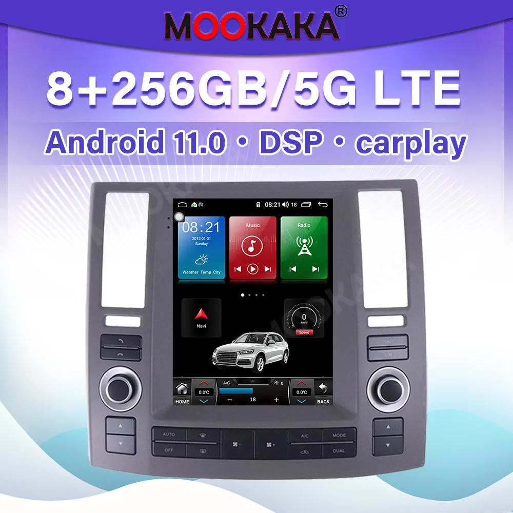Автомагнитола для Infiniti FX35 FX45 2007 - 2009 Carplay, Android, радио, мультимедийный плеер, GPS-навигация, автомобильное аудиоустройство
Автомагнитола для Infiniti FX35 FX45 2007 - 2009 Carplay, Android, радио, мультимедийный плеер, GPS-навигация, автомобильное аудиоустройство