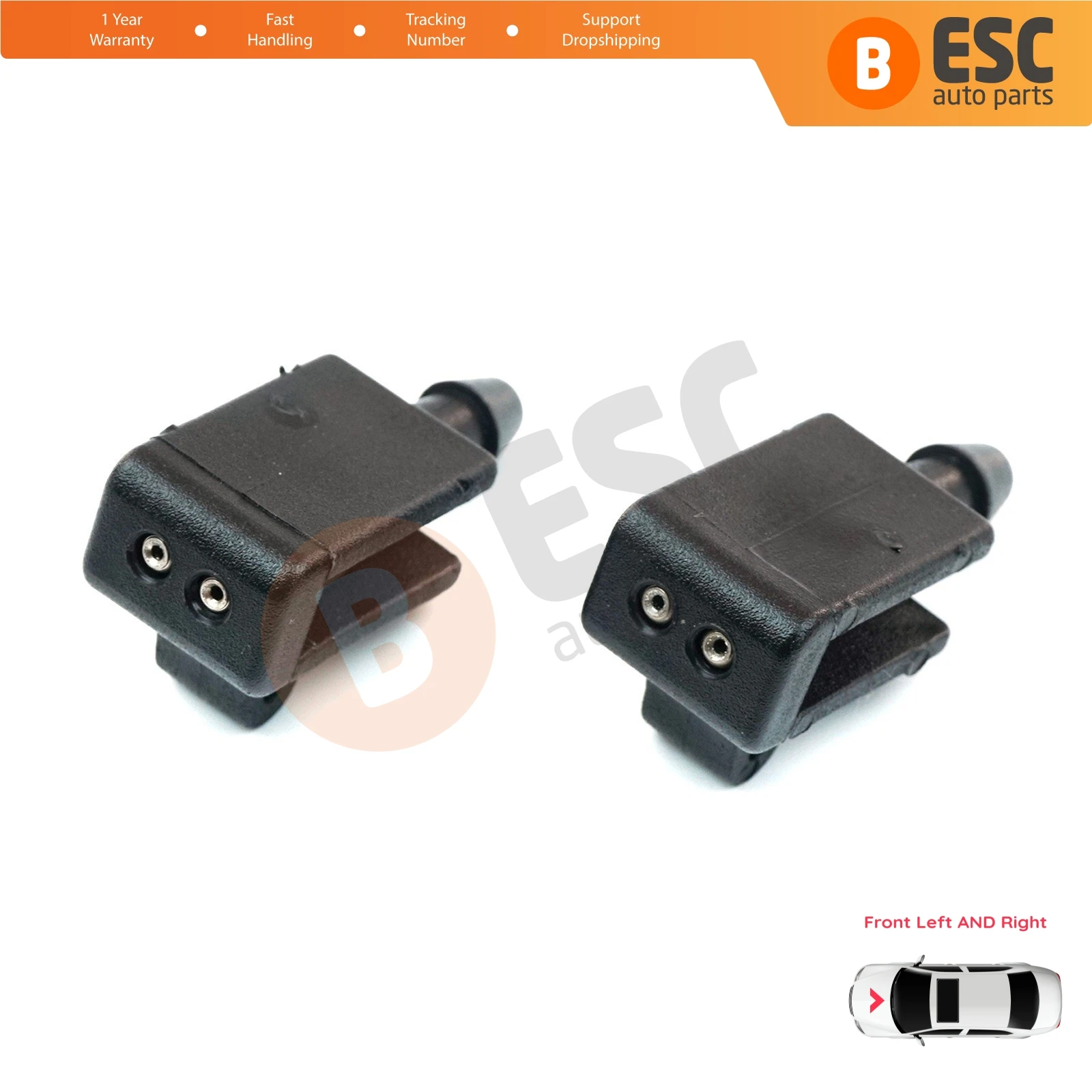 ESP530 2 Pieces Front Window Windshield Washer Nozzle Spray Jets for Renault Scenic Megane MK2 3 Laguna MK3 Fluence 8200082347
ESP530 2 Pieces Front Window Windshield Washer Nozzle Spray Jets for Renault Scenic Megane MK2 3 Laguna MK3 Fluence 8200082347