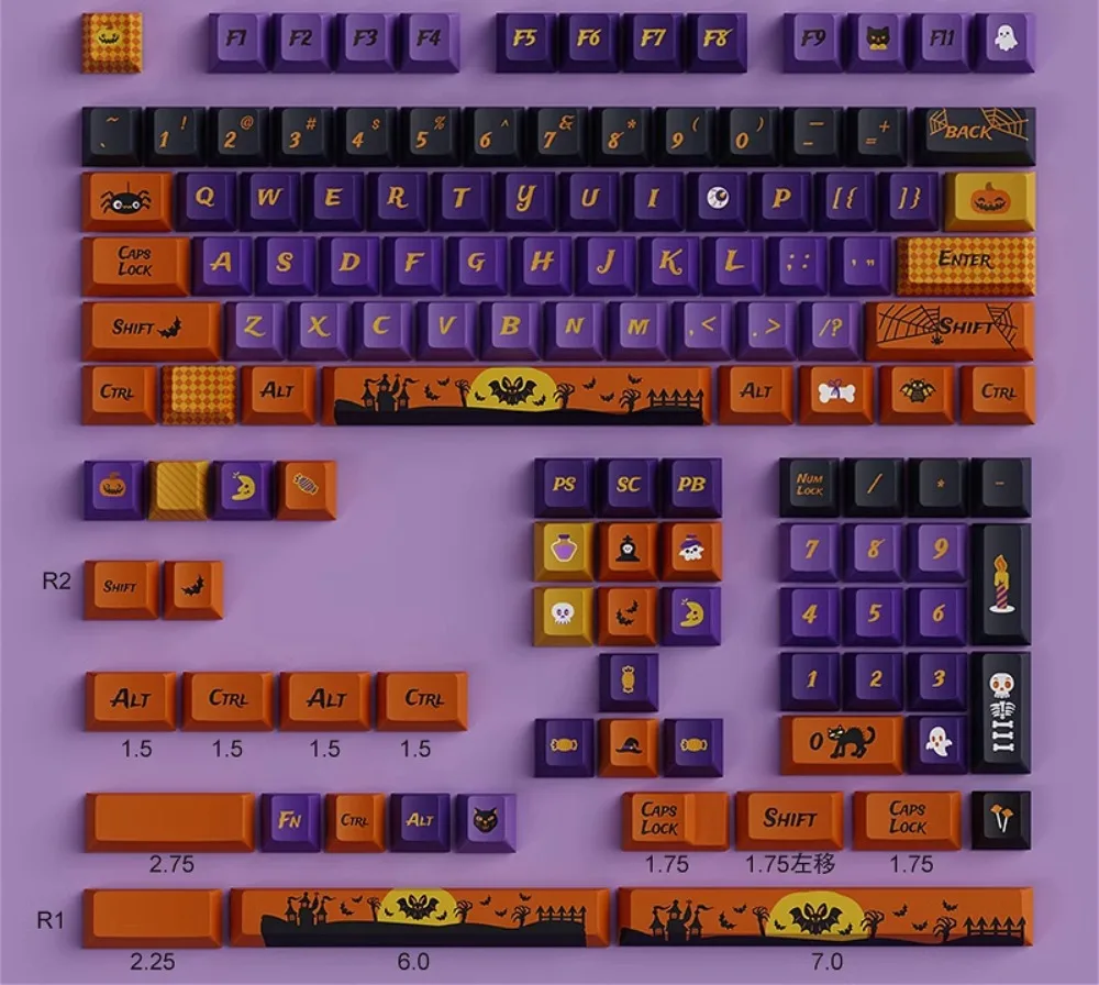 Halloween Thriller Night Keycap Original Highly Sublimated Customized Keycap Set Adaptation HI75 hi8 68 84 87 96 104
Halloween Thriller Night Keycap Original Highly Sublimated Customized Keycap Set Adaptation HI75 hi8 68 84 87 96 104