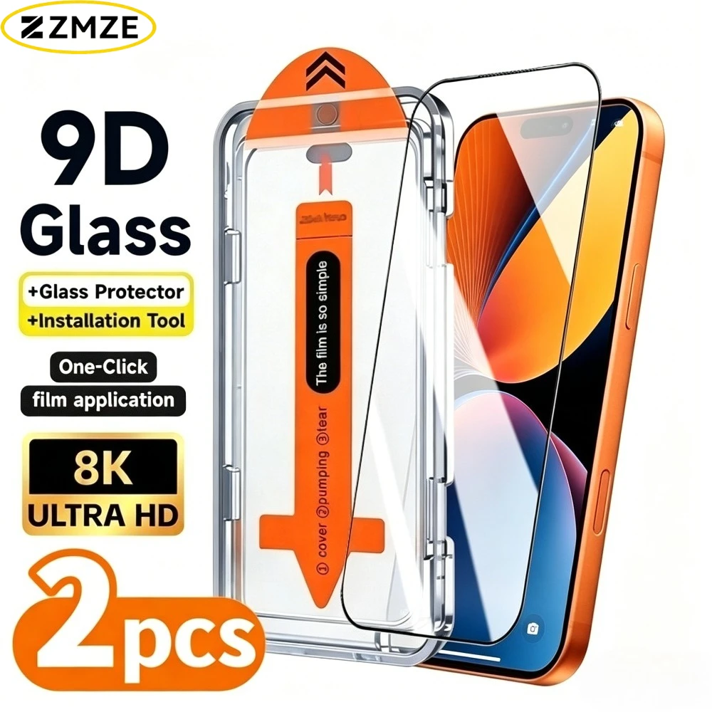 2Pcs Ultra Clear Tempered Glass for iPhone 17 16 15 Pro Max 17e 16e 14 13 12 Pro Air 15 14 Plus One Click Installation Protector
2Pcs Ultra Clear Tempered Glass for iPhone 17 16 15 Pro Max 17e 16e 14 13 12 Pro Air 15 14 Plus One Click Installation Protector