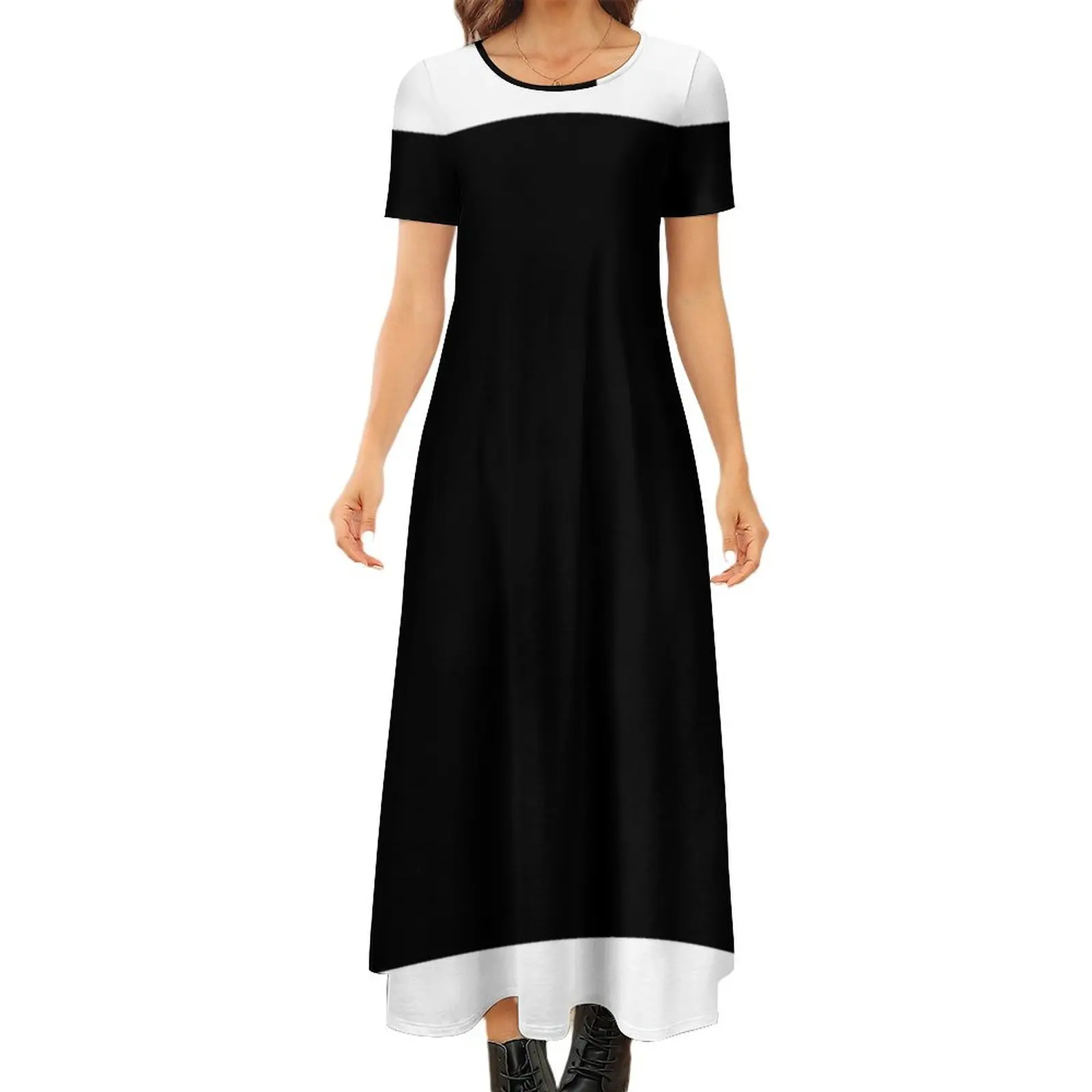 Black design always best Round Neck Short Sleeve Dress beach dresses long dresses for women Party dresses
Black design always best Round Neck Short Sleeve Dress beach dresses long dresses for women Party dresses