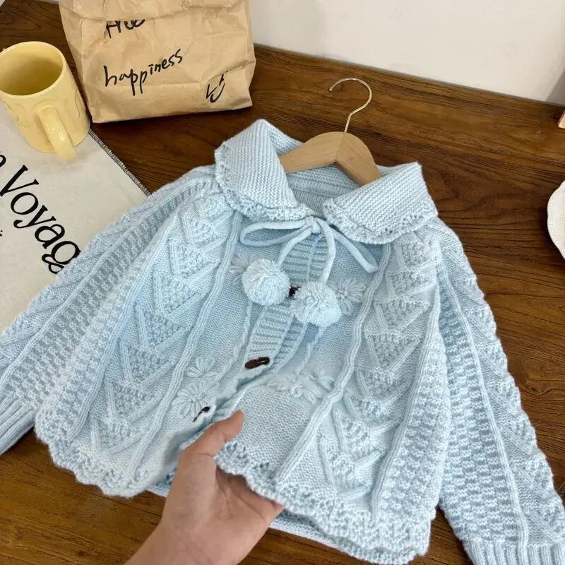 Girls' Sweater Jacket Spring and Autumn New Fashion Retro Children's Knitted Cardigan Top Sweet Long Sleeve Baby Coat
Girls' Sweater Jacket Spring and Autumn New Fashion Retro Children's Knitted Cardigan Top Sweet Long Sleeve Baby Coat