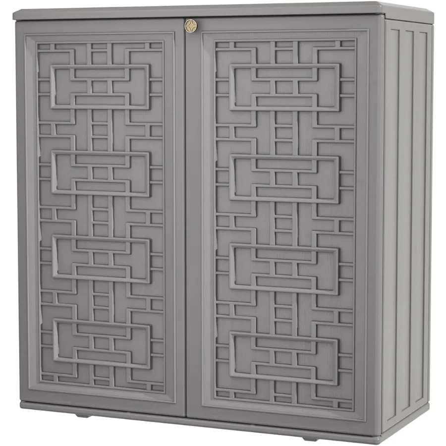 Outdoor Storage Cabinet Waterproof Resin 60 Gallon Deck Box for Patio Furniture Cushions Garden Tools Pool Tools and Toys Grey
Outdoor Storage Cabinet Waterproof Resin 60 Gallon Deck Box for Patio Furniture Cushions Garden Tools Pool Tools and Toys Grey