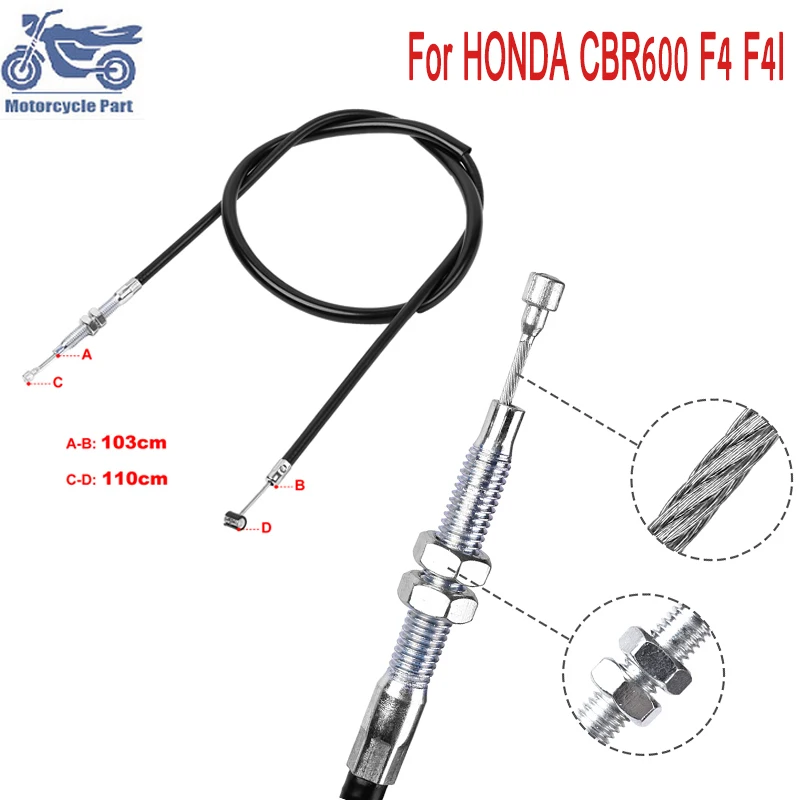110cm Motorcycle Clutch Cable Wirerope Clutch Cable for HONDA CBR600 1999-2006 CBR600 F4 F4I CBR 600 OEM 22870-MBW-000
110cm Motorcycle Clutch Cable Wirerope Clutch Cable for HONDA CBR600 1999-2006 CBR600 F4 F4I CBR 600 OEM 22870-MBW-000