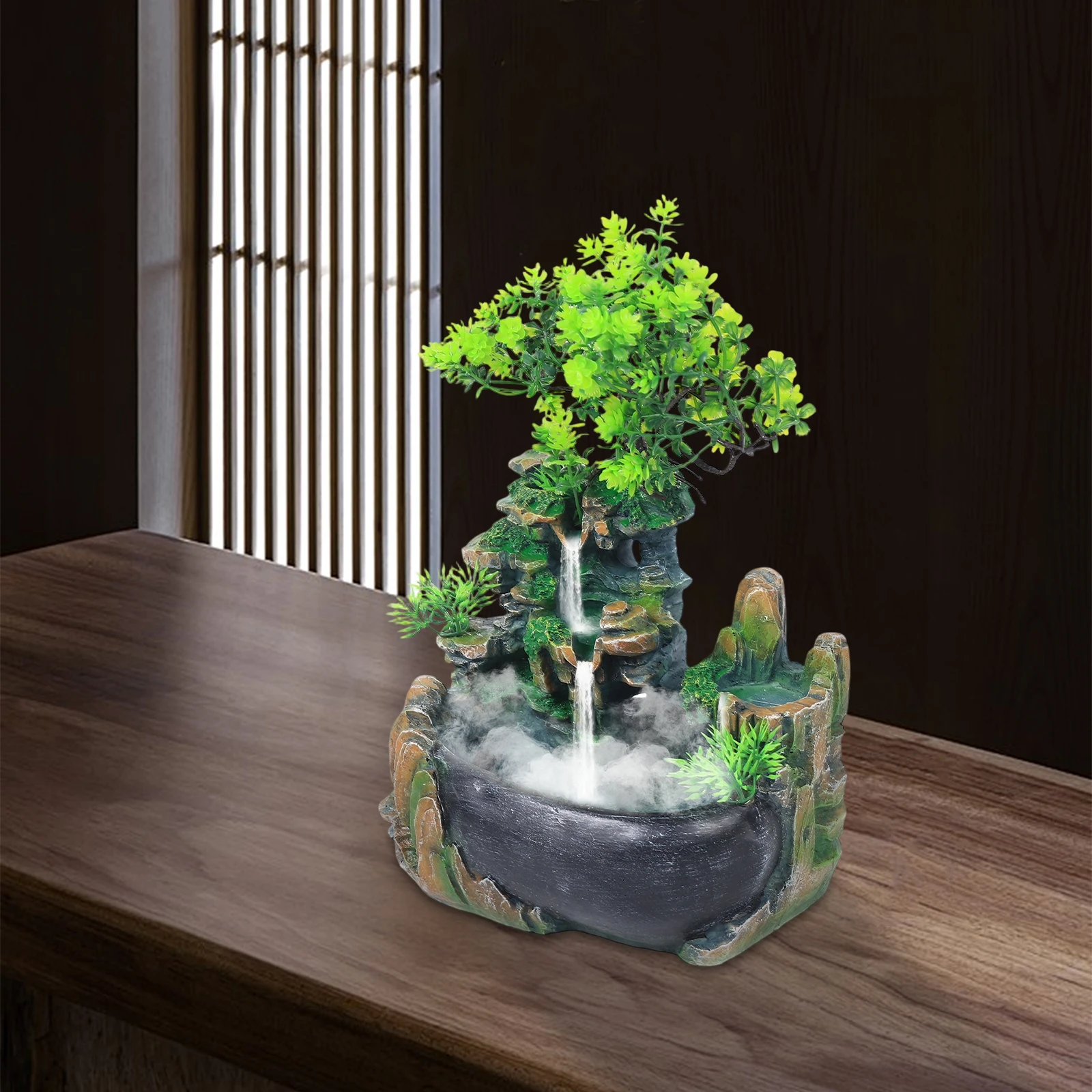 Desktop Fountain With Light Base & Power Line Tabletop Fountain Mountain Waterfall Ornament Decor Indoor Rockery Resin
Desktop Fountain With Light Base & Power Line Tabletop Fountain Mountain Waterfall Ornament Decor Indoor Rockery Resin