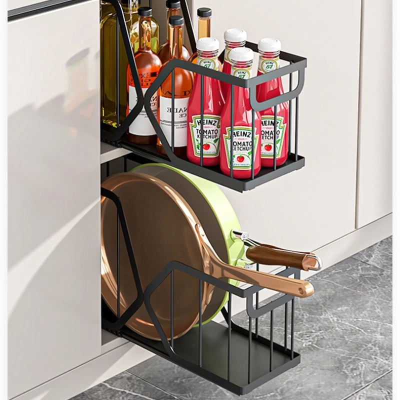New model Household Kitchen Pot Storage Box Cabinet Pull Basket Seasoning Storage Drawer Organize Basket Pull Down Sink Shelf
New model Household Kitchen Pot Storage Box Cabinet Pull Basket Seasoning Storage Drawer Organize Basket Pull Down Sink Shelf