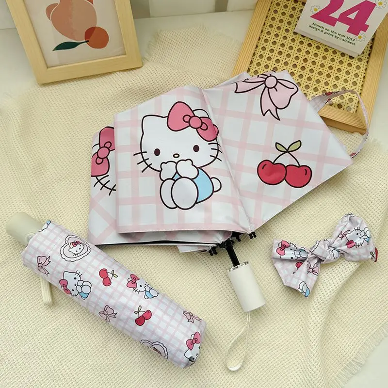 Hello Kitty Automatic Sun Umbrella Kawaii Sanrio Anime Sunscreen Uv Protection Cartoon Cute Rain Umbrella Shade Gift for Kids
Hello Kitty Automatic Sun Umbrella Kawaii Sanrio Anime Sunscreen Uv Protection Cartoon Cute Rain Umbrella Shade Gift for Kids
