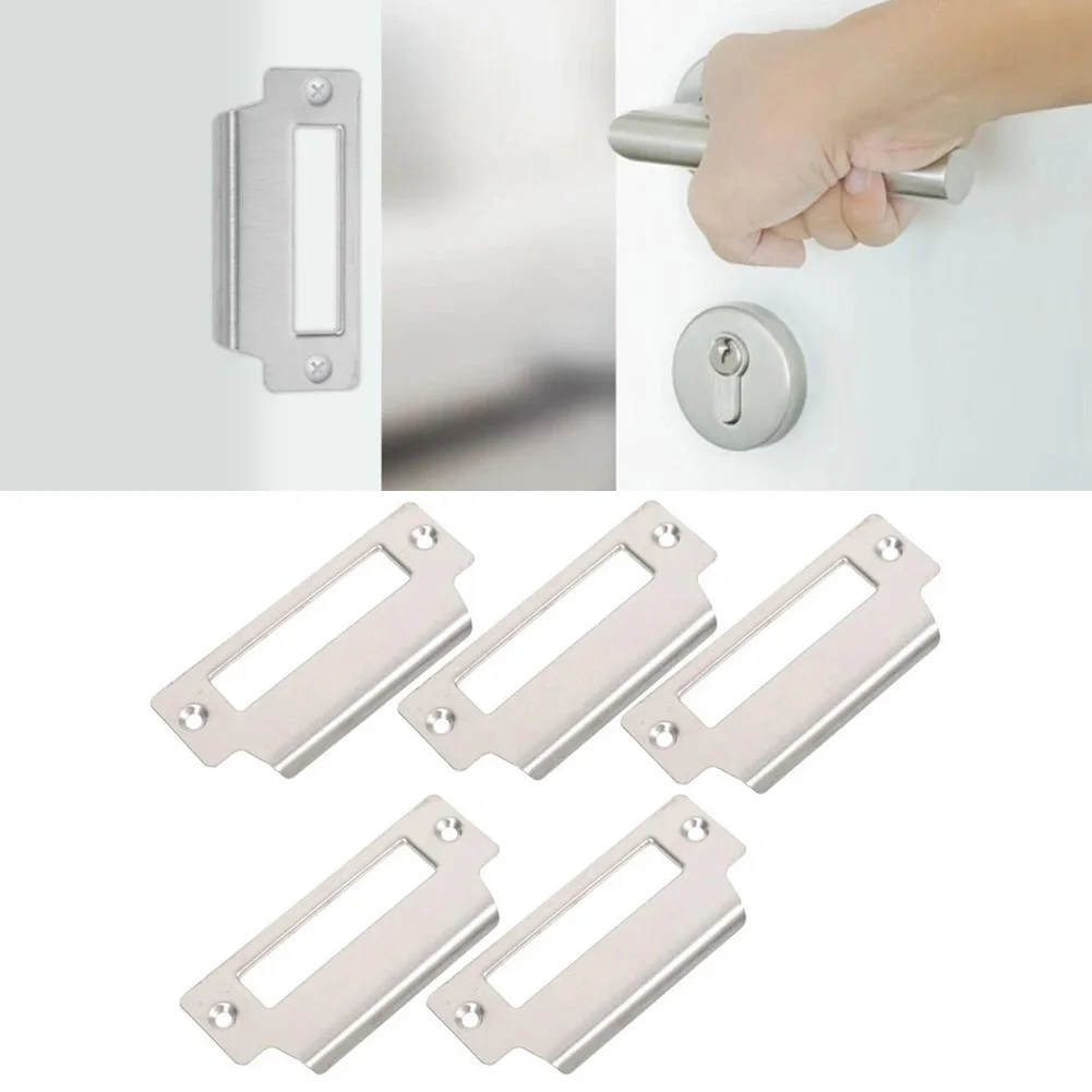 5pcs 64mm Locking Plate Stainless Steel Door Lock Latch Strike Plate Quick Installation Door Hardware Accessories
5pcs 64mm Locking Plate Stainless Steel Door Lock Latch Strike Plate Quick Installation Door Hardware Accessories