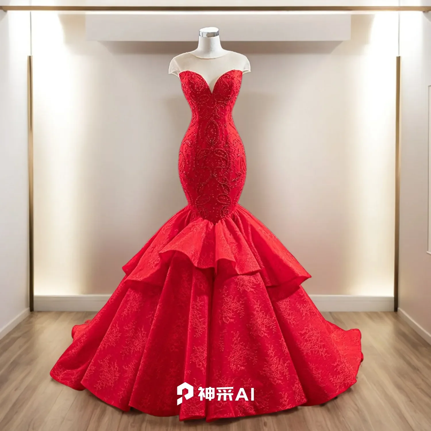 Hire Lnyer O-Neck Cap Sleeve Beads Lace Red Mermaid Evening Dresses Can Be Process In Any Color
Hire Lnyer O-Neck Cap Sleeve Beads Lace Red Mermaid Evening Dresses Can Be Process In Any Color