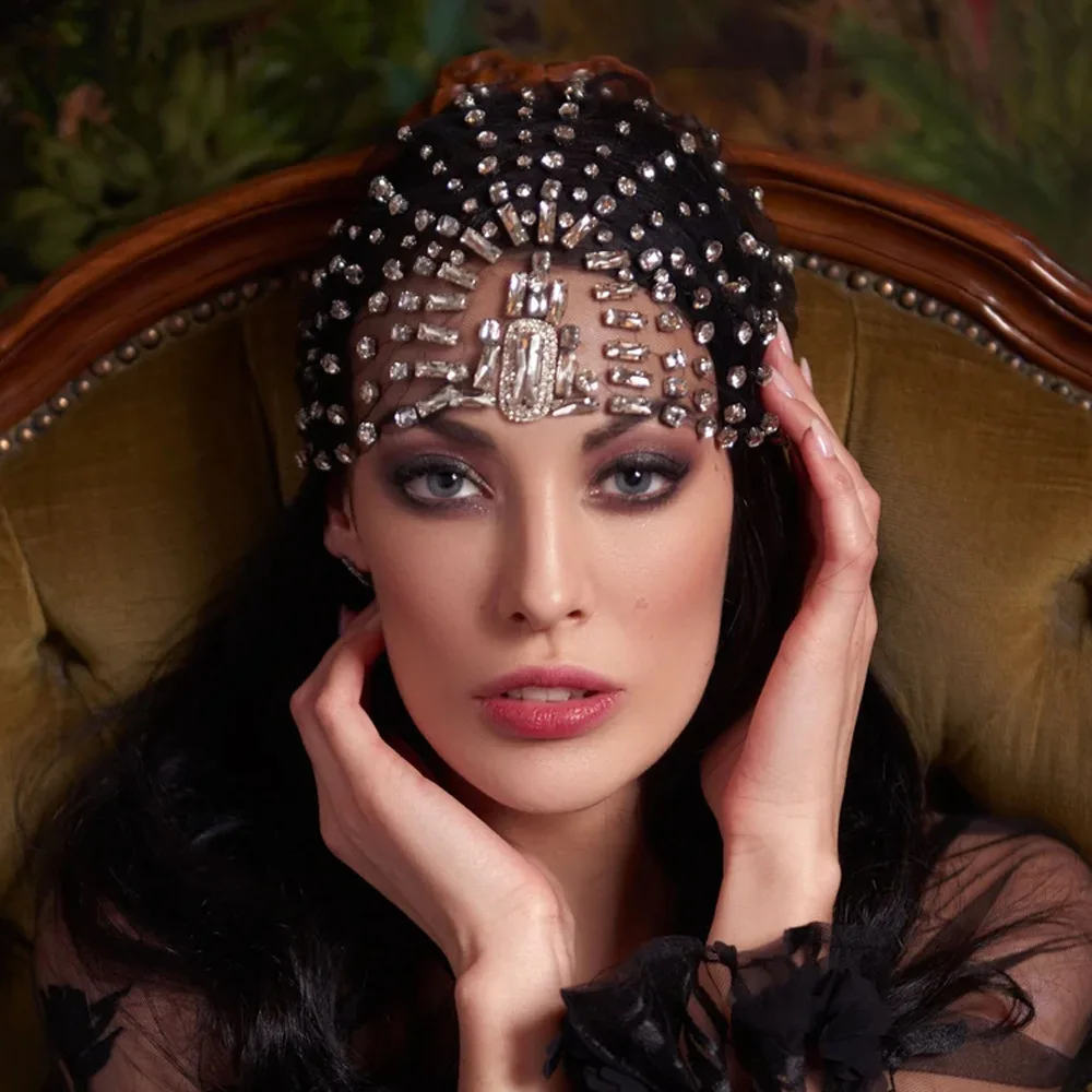 Personality, Shiny, Mesh Rhinestone Hairnet, Nightclub Gala Party Sexy Hair Accessories Headgear Women's Hair chain
Personality, Shiny, Mesh Rhinestone Hairnet, Nightclub Gala Party Sexy Hair Accessories Headgear Women's Hair chain