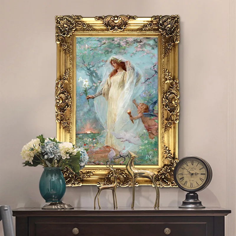 Angel decorative painting European classical figure hand-painted oil painting hanging painting
Angel decorative painting European classical figure hand-painted oil painting hanging painting