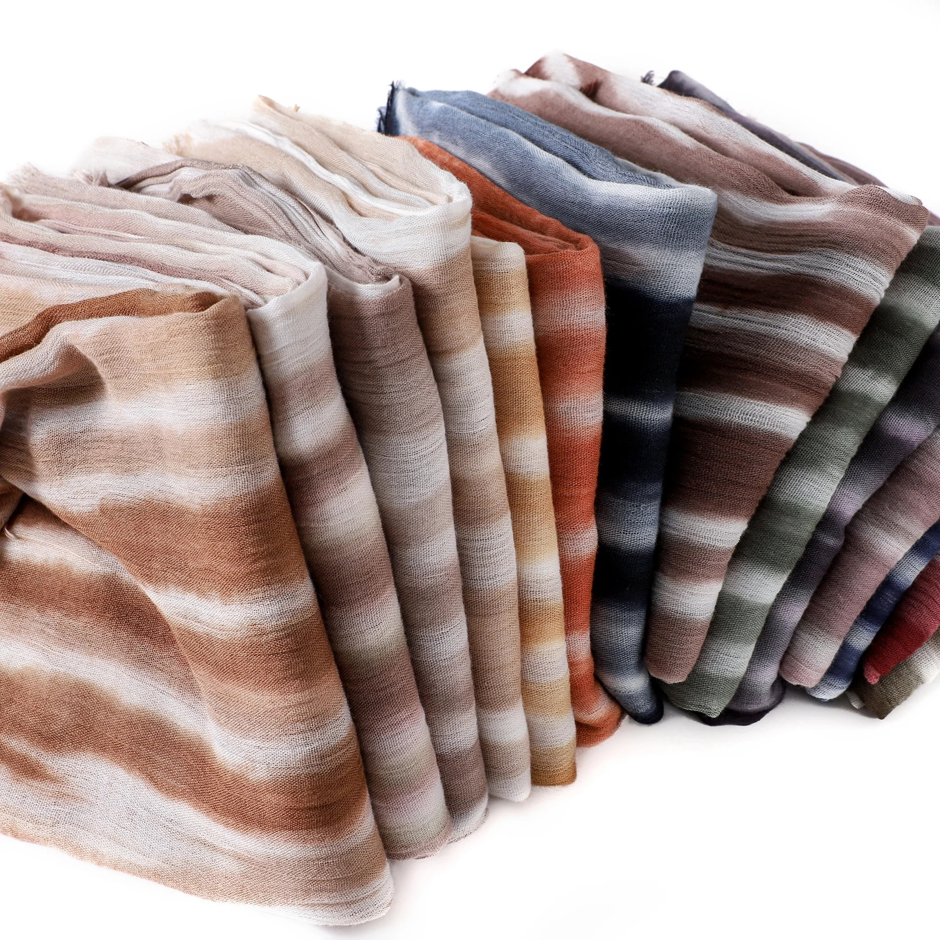 Women Spring Fashion Lightweight Breathable Long Striped Rayon Pleated Shawl Ladies Muslim Viscose Ombre Hijab Scarf Scarves
Women Spring Fashion Lightweight Breathable Long Striped Rayon Pleated Shawl Ladies Muslim Viscose Ombre Hijab Scarf Scarves