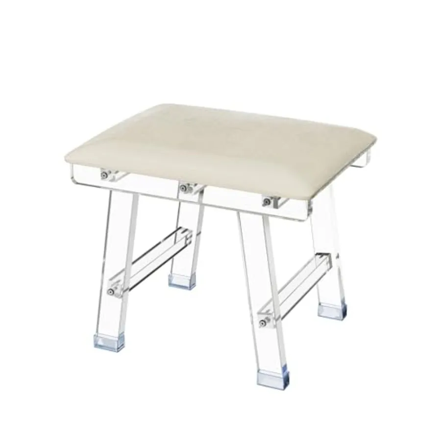 Acrylic Footstool Ottoman - Small Rectangle Ottoman with Faux Leather - Sofa Foot Rest - Foot Stool Extra Seating for Living Ro
Acrylic Footstool Ottoman - Small Rectangle Ottoman with Faux Leather - Sofa Foot Rest - Foot Stool Extra Seating for Living Ro