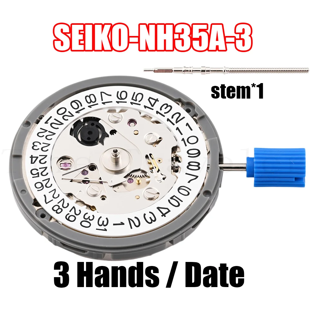 Japan Seiko NH35A Premium Mechanical Movement NH35 White Datewheel 24 Jewels Automatic Self-winding High Accuracy Movt Replace
Japan Seiko NH35A Premium Mechanical Movement NH35 White Datewheel 24 Jewels Automatic Self-winding High Accuracy Movt Replace