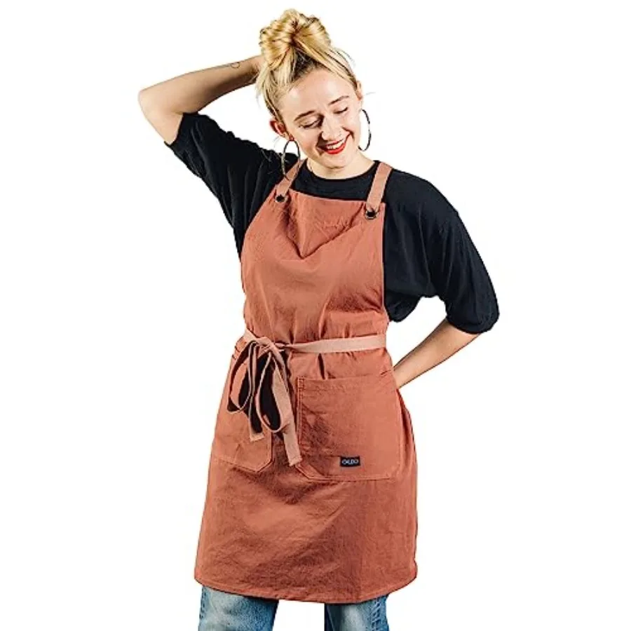 Crossback Kitchen Apron for Cooking - Mens and Womens Professional Chef or Server Bib Apron - Adjustable Crossback Style - Rust
Crossback Kitchen Apron for Cooking - Mens and Womens Professional Chef or Server Bib Apron - Adjustable Crossback Style - Rust