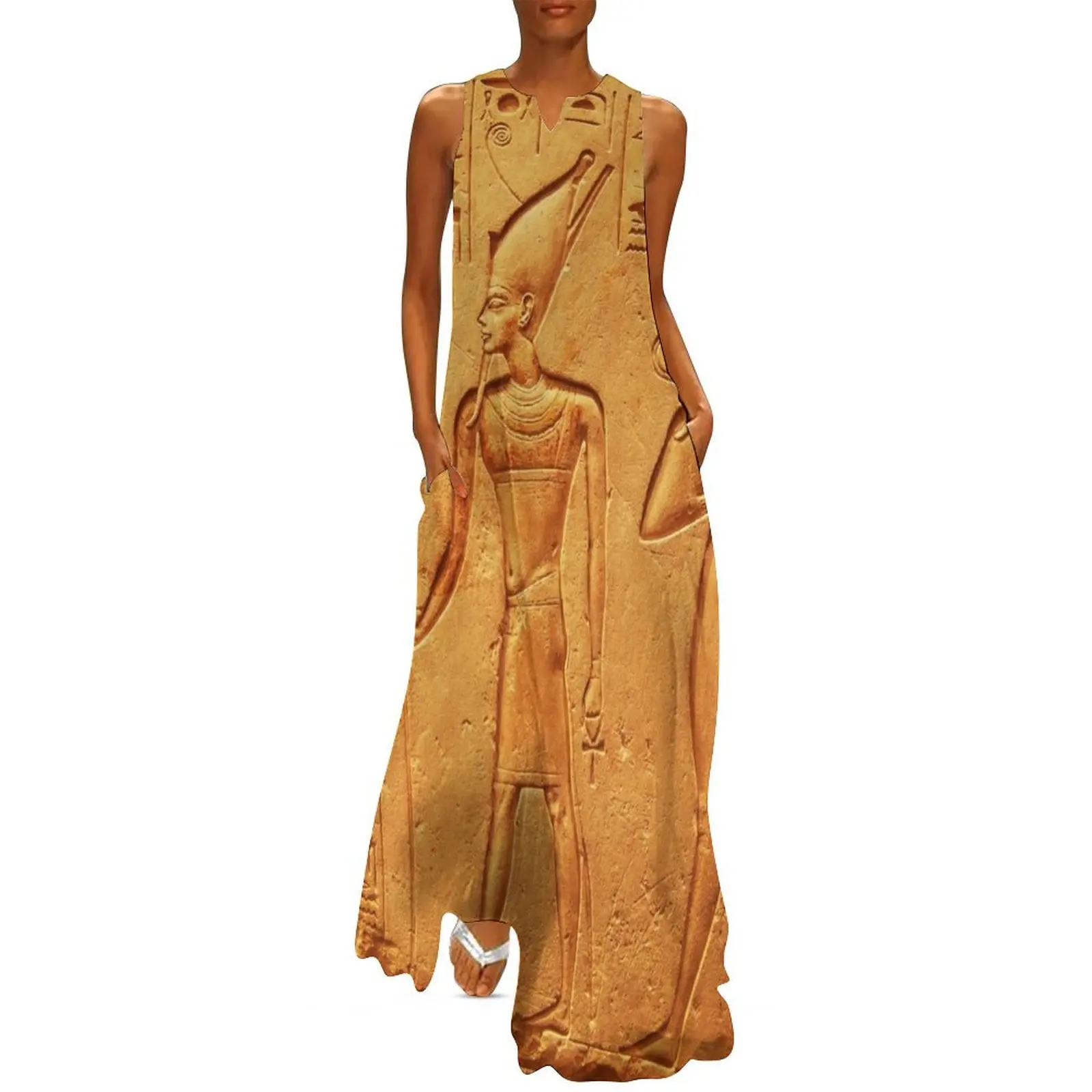 Ancient Egyptian hieroglyphs - Pharaohs' Golden Parade Long Dress beach dresses dress party evening elegant luxury celebrity
Ancient Egyptian hieroglyphs - Pharaohs' Golden Parade Long Dress beach dresses dress party evening elegant luxury celebrity