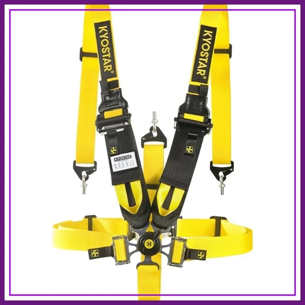 5 Point Safety Harness 2"+3" Heavy Duty Camlock Quick Release Racing Seat Belt Soft Webbing Easy Adjustment
5 Point Safety Harness 2"+3" Heavy Duty Camlock Quick Release Racing Seat Belt Soft Webbing Easy Adjustment