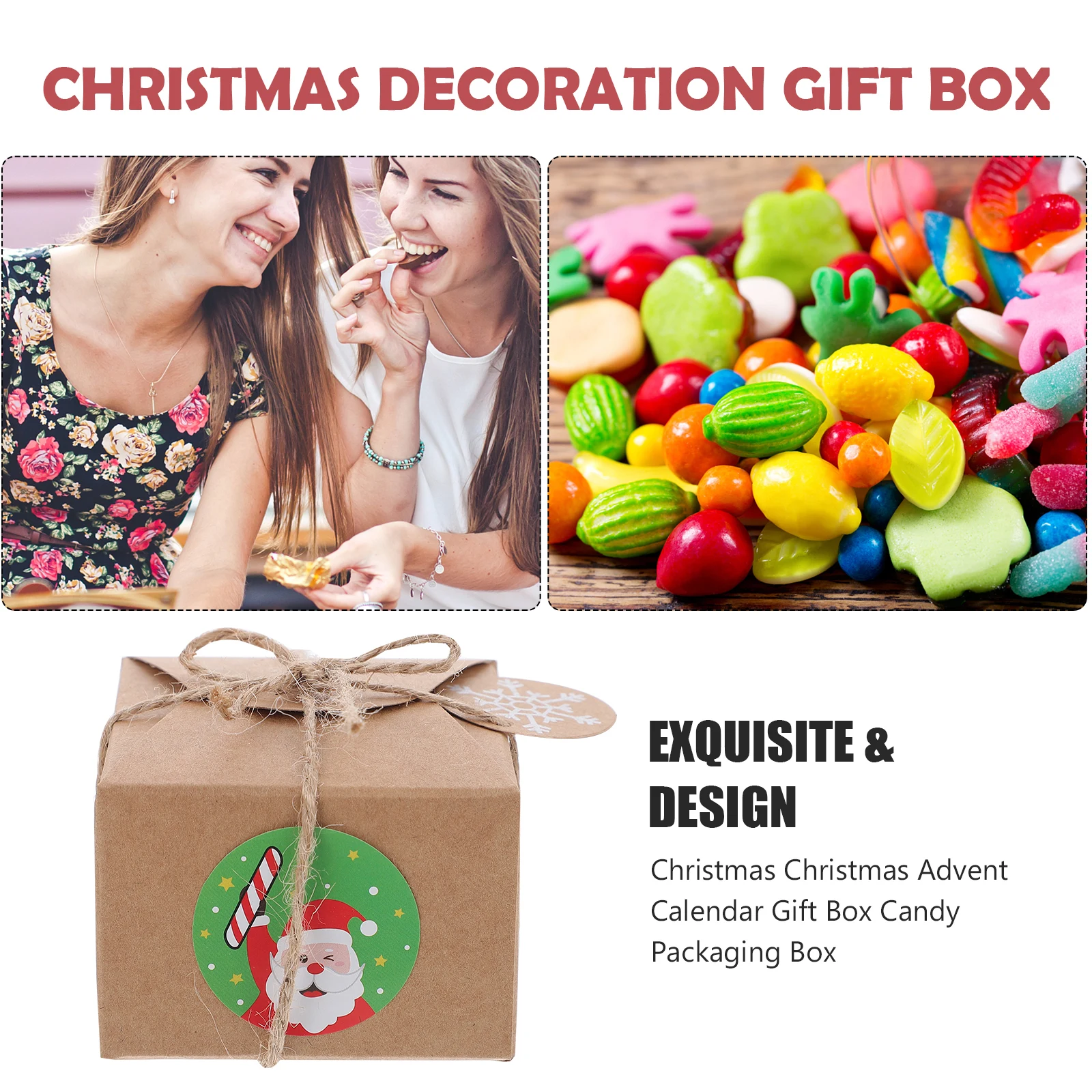 1 Set Christmas Gift Paper Candy Storage With Festive Patterns Bright Color Calendar Box For Party Favors Chocolate
1 Set Christmas Gift Paper Candy Storage With Festive Patterns Bright Color Calendar Box For Party Favors Chocolate