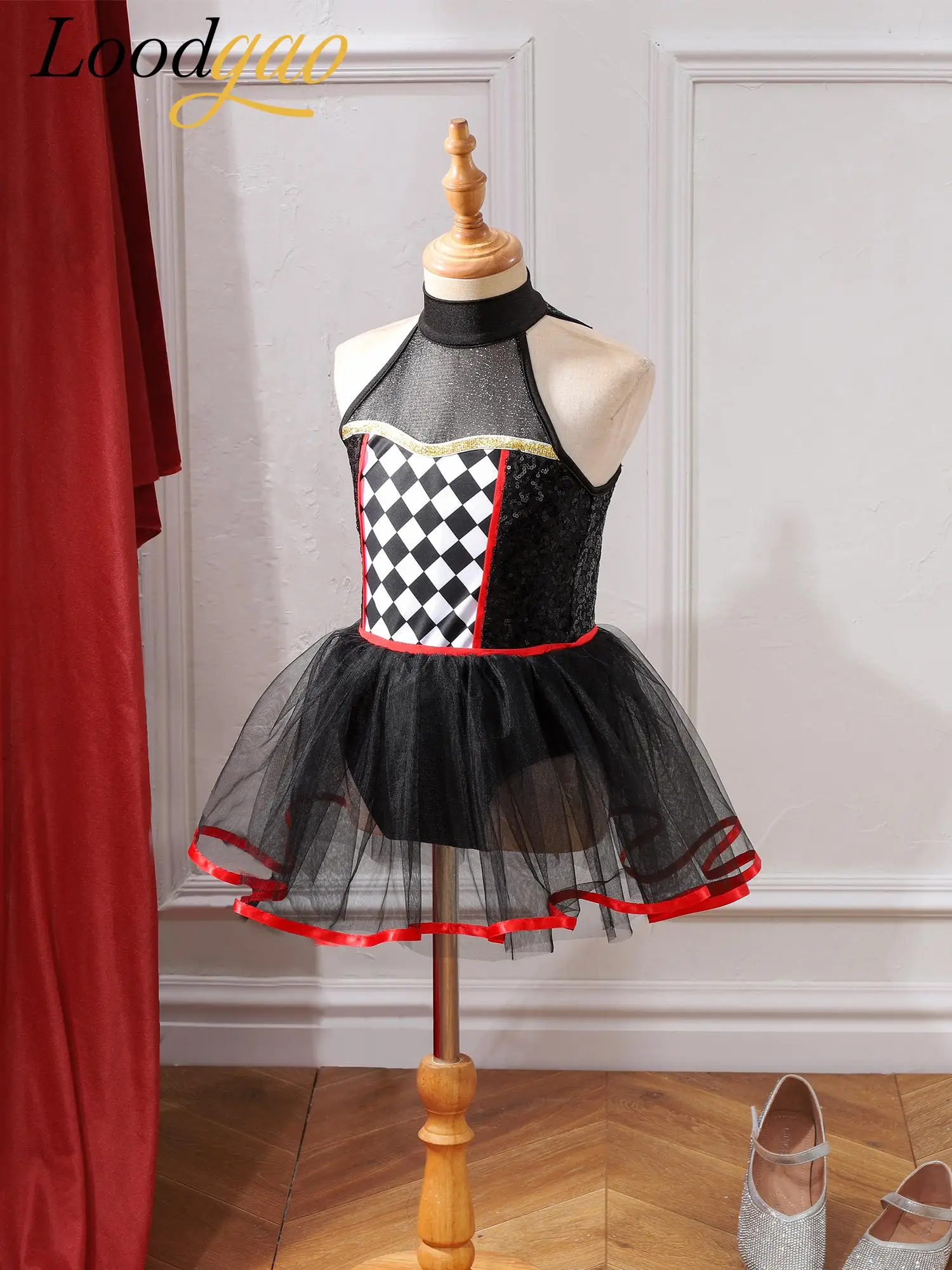 Kids Girls Evil Fancy Dress Up Doll Clown Cosplay Costumes Festival Dress Checkerboard Sequins Tutu Dress Performance Dancewear
Kids Girls Evil Fancy Dress Up Doll Clown Cosplay Costumes Festival Dress Checkerboard Sequins Tutu Dress Performance Dancewear
