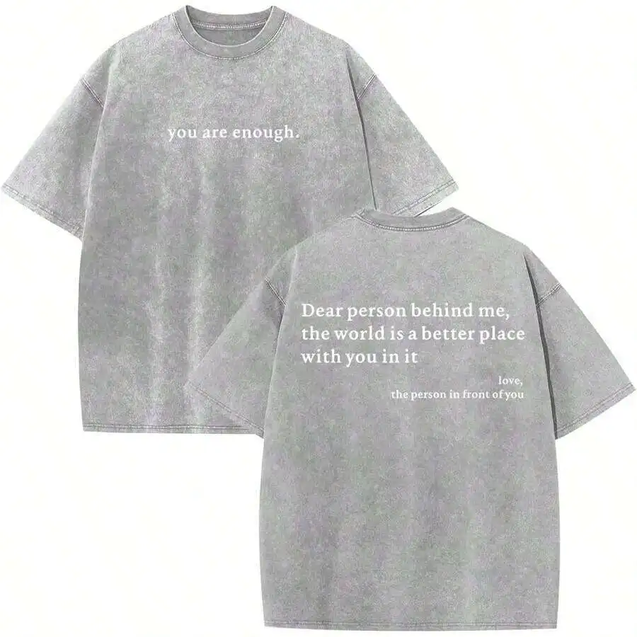 Oversized Inspirational Graphic Tee You Are Enough Vintage Unisex T-Shirt
Oversized Inspirational Graphic Tee You Are Enough Vintage Unisex T-Shirt