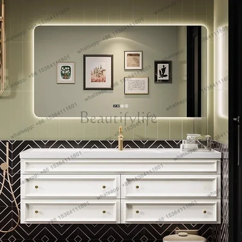American Luxury Bathroom Cabinet Vanity Combo Solid Wood Rock Wash Basin Large Capacity Storage Vanity Combo
American Luxury Bathroom Cabinet Vanity Combo Solid Wood Rock Wash Basin Large Capacity Storage Vanity Combo